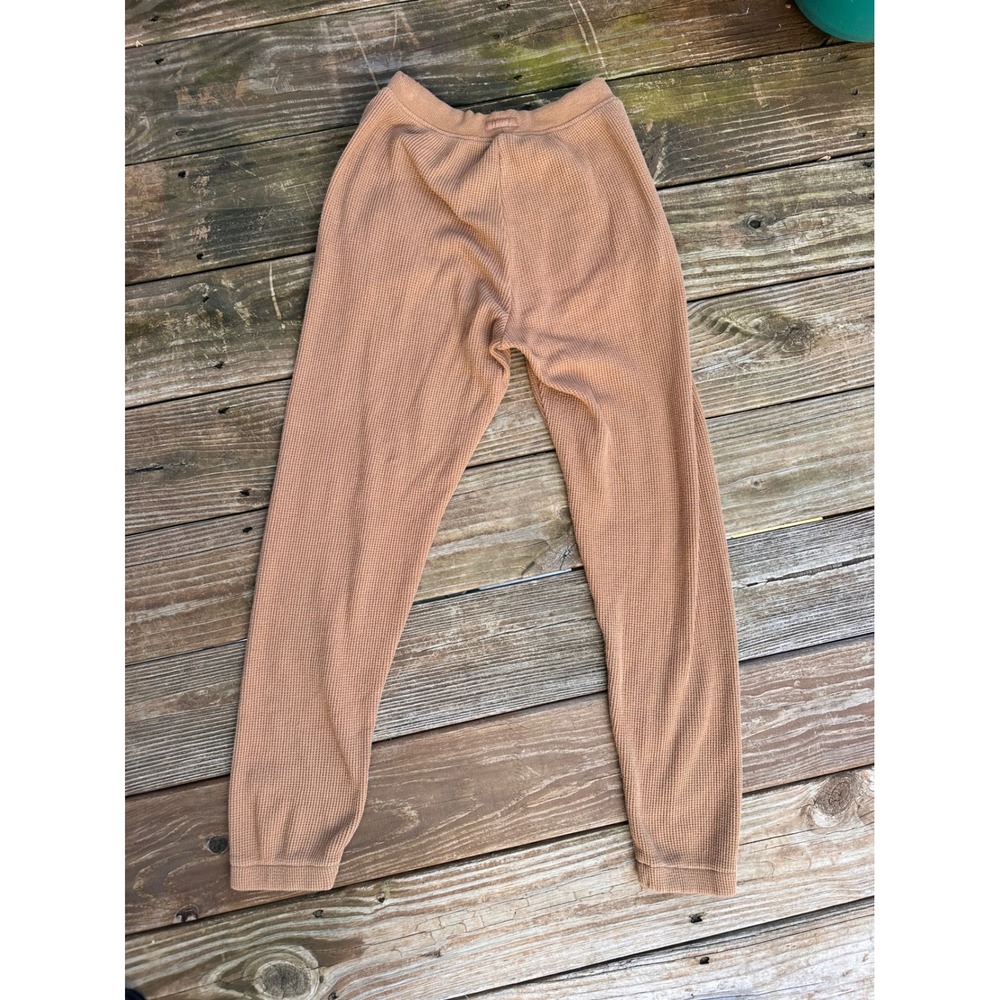 Skims Waffle Jogger Ochre Brown Textured Knit Lounge Pants Womens XS - Picture 3 of 3